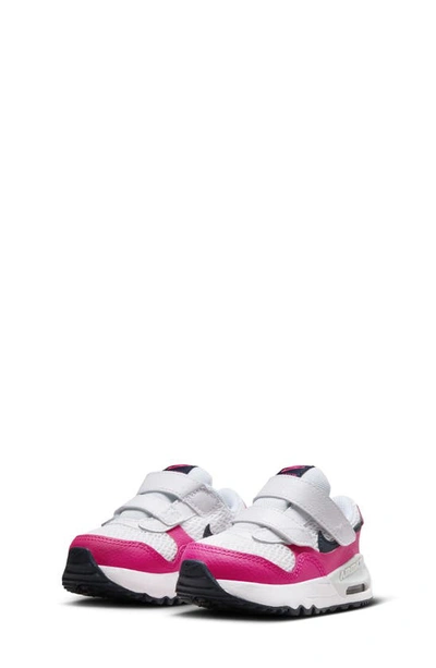 Nike Kids' Air Max Systm Trainer In White/ Pink/ Pure Platinum
