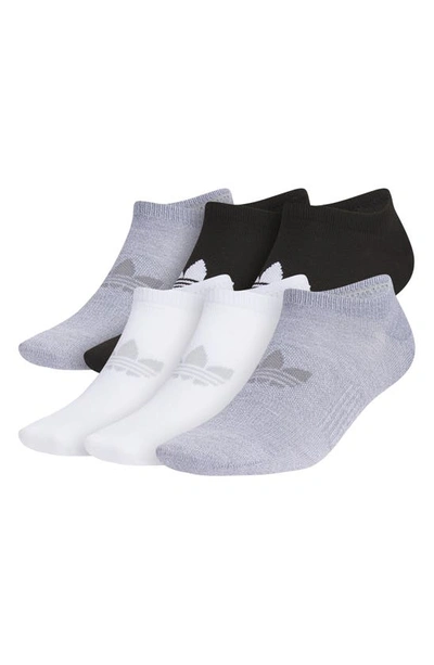 Adidas Originals Assorted 6-pack Superlite No-show Socks In Gray