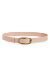 TREASURE & BOND TREASURE & BOND OVAL BUCKLE LEATHER BELT