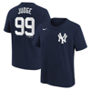Nike Big Boys  Aaron Judge Navy New York Yankees Home Player Name And Number T-shirt In Navy