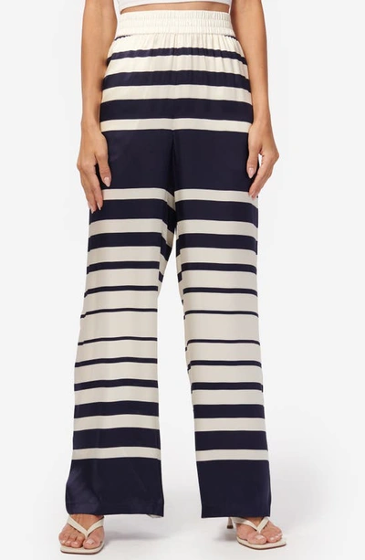 Cami Nyc Bleecker Stripe Silk Pants In Shadow Stripe