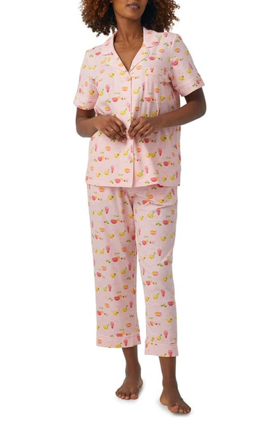 Bedhead Pajamas Classic Crop Pajamas In Pink Mixology