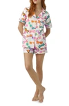 Bedhead Pajamas Print Stretch Organic Cotton Jersey Short Pajamas In Sunny Lens
