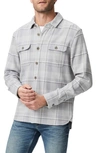 PAIGE WILBUR PLAID FLANNEL BUTTON-UP OVERSHIRT