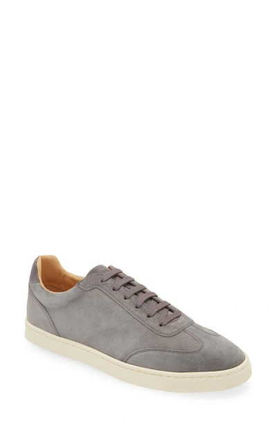 Brunello Cucinelli Men's Suede T-toe Low-top Sneakers In C8049 Smoke Grey