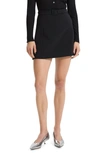 THEORY BELTED A-LINE MINISKIRT