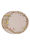 Juliska Meadow Walk Set Of 4 Round Placemats In Beige Multi