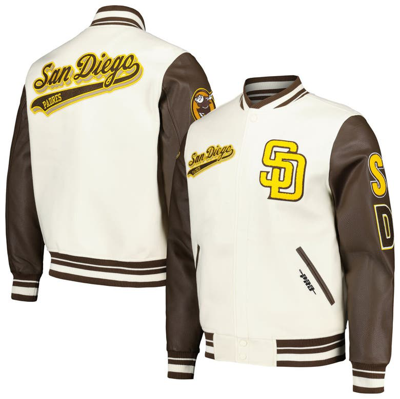 Pro Standard Cream San Diego Padres Script Tail Wool Full-zip Varity Jacket