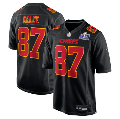 Nike Travis Kelce Kansas City Chiefs Super Bowl Lviii  Men's Nfl Game Jersey In Black