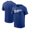 Nike Men's Royal Los Angeles Dodgers 2021 Gold Program Wordmark T-shirt In Blue