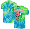 TRACKHOUSE RACING TEAM COLLECTION TRACKHOUSE RACING TEAM COLLECTION GREEN/BLUE ROSS CHASTAIN MELON MAN TIE-DYED T-SHIRT
