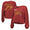 Majestic Threads Christian Mccaffrey Scarlet San Francisco 49ers Super Bowl Lviii Name & Number Scri In Scarlet