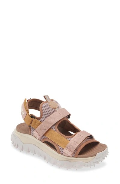 Moncler Trailgrip Mesh Hiking Sandal In Pink