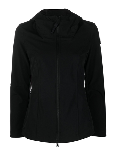 Peuterey Logo-patch Hooded Jacket In Black