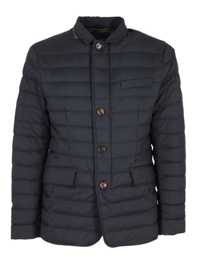 Moorer Zavyer Puffer Jacket In Dark Blue