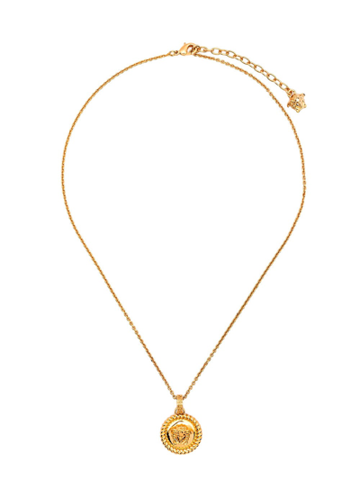 Versace Medusa Necklace In Gold