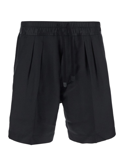 Tom Ford Silk Twill Shorts In Black