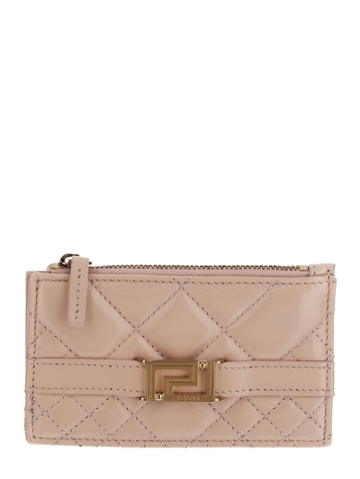 Versace Zipped Wallet In Pink