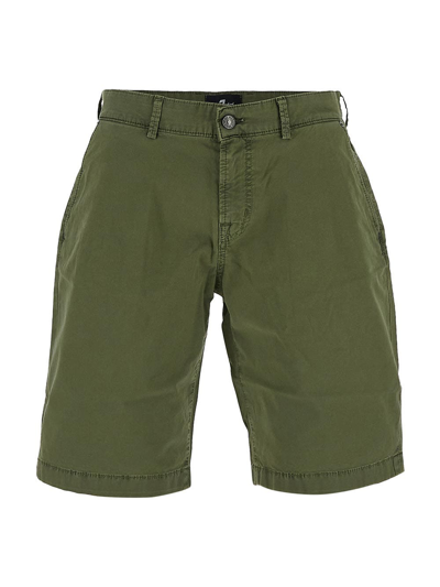 7 For All Mankind Cotton Short In Green