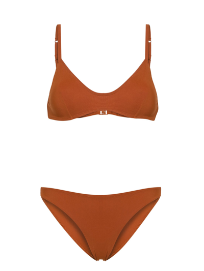 Lido Quarantatre Triangle Bikini Set In Brown