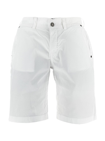 7 For All Mankind Stretch-cotton Chino Shorts In White