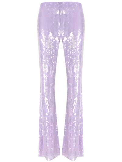 Patrizia Pepe Trousers In Iris Lilac