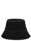 Ruslan Baginskiy Crystal Bucket Hat With Rhinestones And Polka Dot Pattern