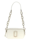MARC JACOBS THE CROC-EMBOSSED SNAPSHOT CROSSBODY BAGS WHITE