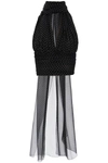 Dolce & Gabbana Chiffon Top With Scarf Accessory