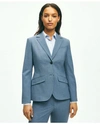 Brooks Brothers The Essential Stretch Wool Jacket | Light Blue | Size 12