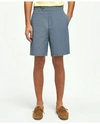 Brooks Brothers 9" Canvas Poplin Shorts In Supima Cotton | Slate Blue | Size 38