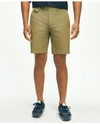 Brooks Brothers 9" Canvas Poplin Shorts In Supima Cotton | Medium Green | Size 30