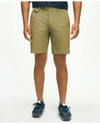Brooks Brothers 9" Canvas Poplin Shorts In Supima Cotton In Medium Green