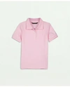 Brooks Brothers Kids'  Girls Cotton Pique Polo Shirt | Light Pink | Size 14
