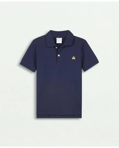 Brooks Brothers Kids'  Boys Pique Polo Shirt | Navy | Size Medium