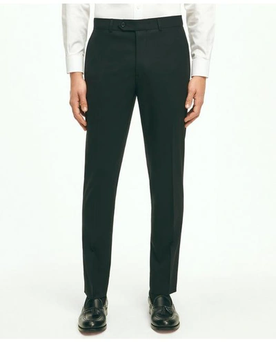 Brooks Brothers Explorer Collection Slim Fit Wool Suit Pants In Black