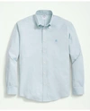 Brooks Brothers Stretch Cotton Non-iron Oxford Polo Button Down Collar Shirt In Marine Blue