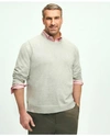 Brooks Brothers Big & Tall Supima Cotton Crewneck Sweater | Grey Heather | Size 1x Tall
