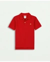 Brooks Brothers Kids'  Boys Pique Polo Shirt In Red