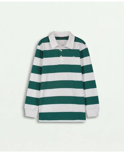Brooks Brothers Kids'  Boys Rugby Shirt | Green | Size 5
