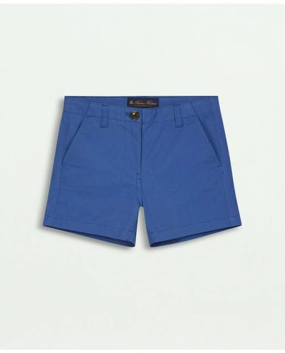 Brooks Brothers Kids'  Girls Cotton Shorts | Blue | Size 4