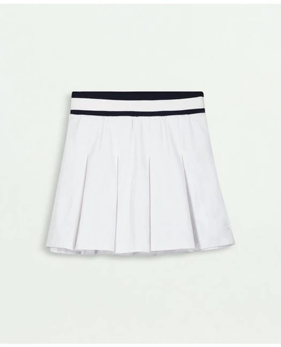 Brooks Brothers Kids'  Girls Pleated Tennis Skort | White | Size 14
