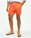 Brooks Brothers 5" Stretch Swim Trunks | Light Orange | Size Xs