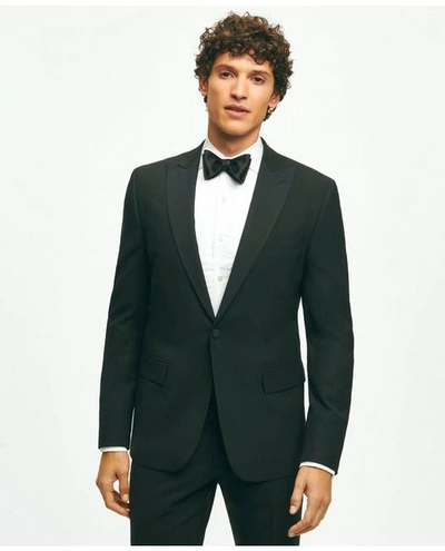 Brooks Brothers Explorer Collection Classic Fit Wool Tuxedo Jacket In Black