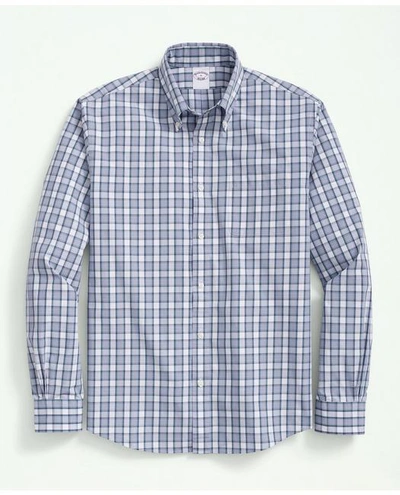Brooks Brothers Friday Shirt, Poplin Tartan | Aqua | Size Xs