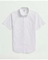 Brooks Brothers Friday Shirt, Short-sleeve Poplin End On End In White