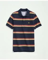 Brooks Brothers Golden Fleece Multi Striped Polo In Supima Cotton | Navy | Size 2xl