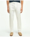 Brooks Brothers Slim Fit Canvas Poplin Chinos In Supima Cotton Pants | White | Size 38 30
