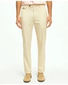 BROOKS BROTHERS REGULAR FIT COTTON CANVAS POPLIN CHINOS IN SUPIMA COTTON PANTS | NATURAL | SIZE 36 32