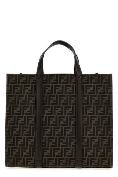 Fendi Women 'ff' Shopping Bag In Brown